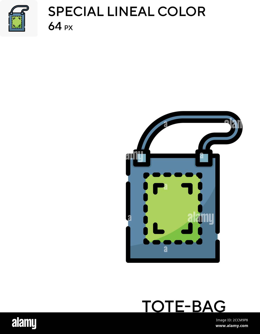 Tote-bag Special lineal color icon. Illustration symbol design template ...