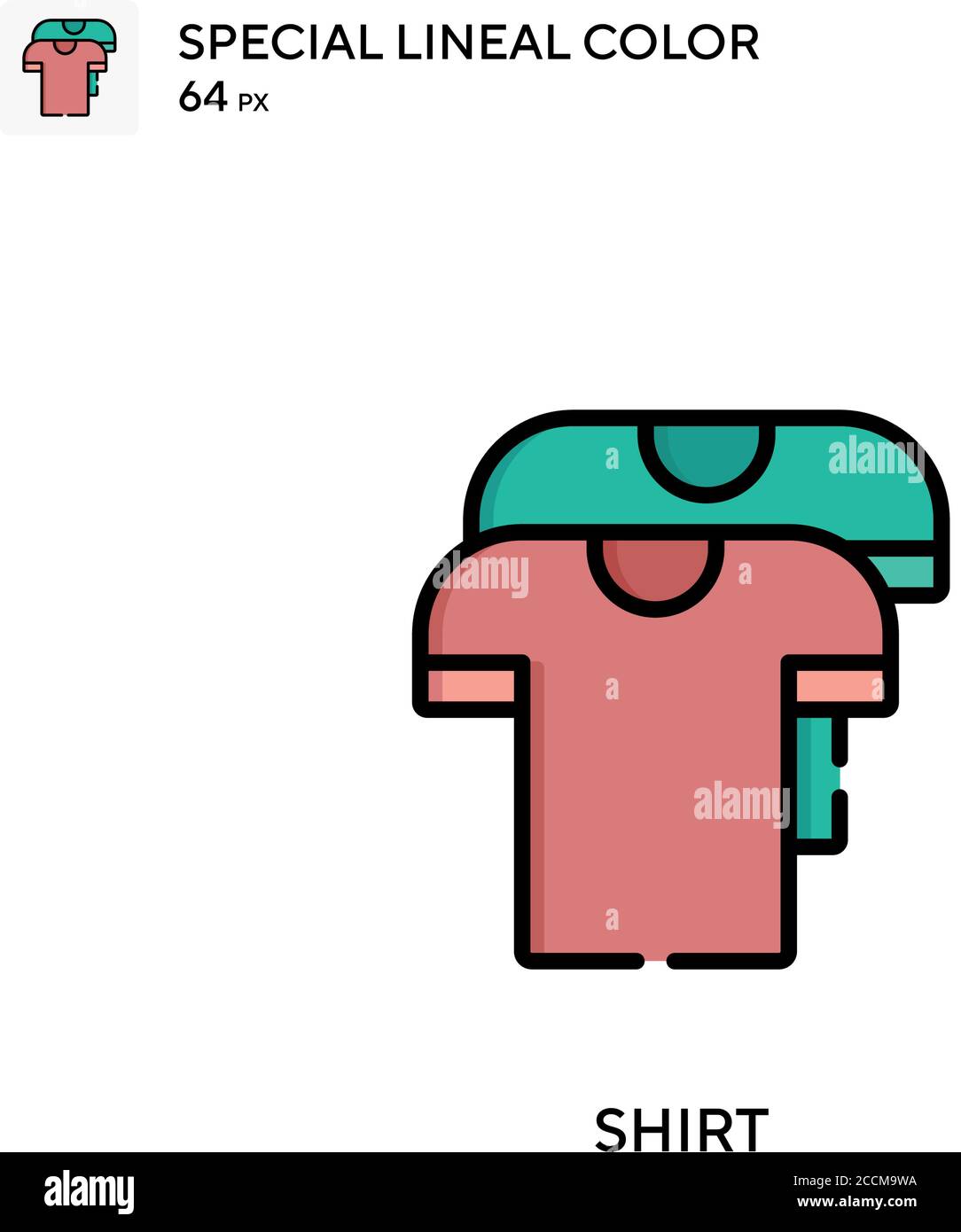 Shirt Special lineal color icon. Illustration symbol design template ...