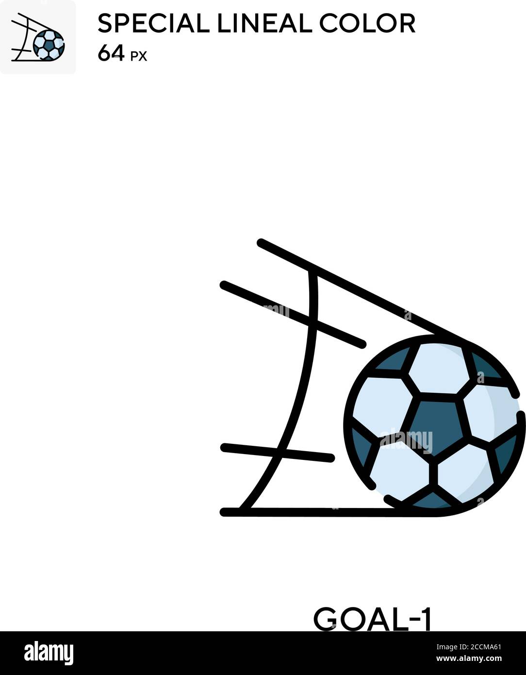 Goal-1 Special lineal color icon. Illustration symbol design template ...