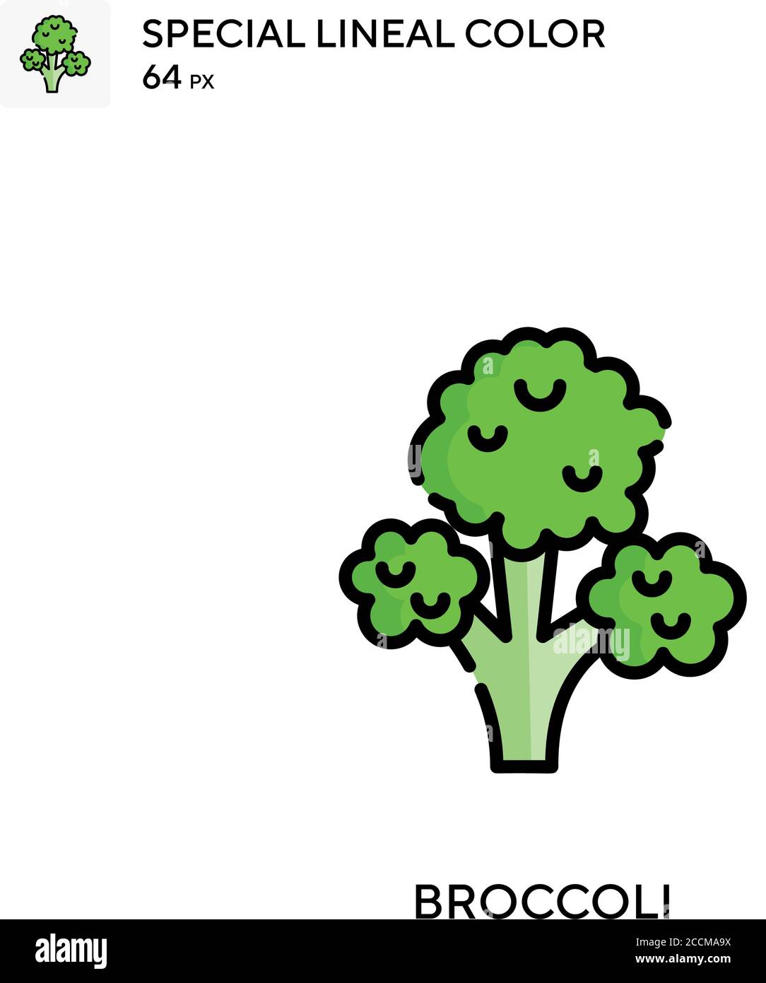 Broccoli Special lineal color icon. Illustration symbol design template ...