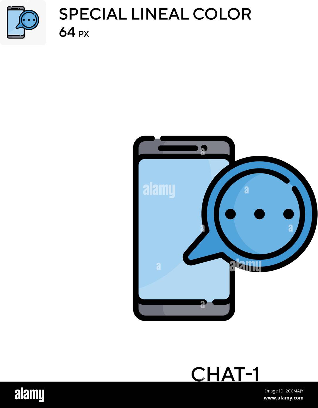 Chat-1 Special lineal color icon. Illustration symbol design template ...