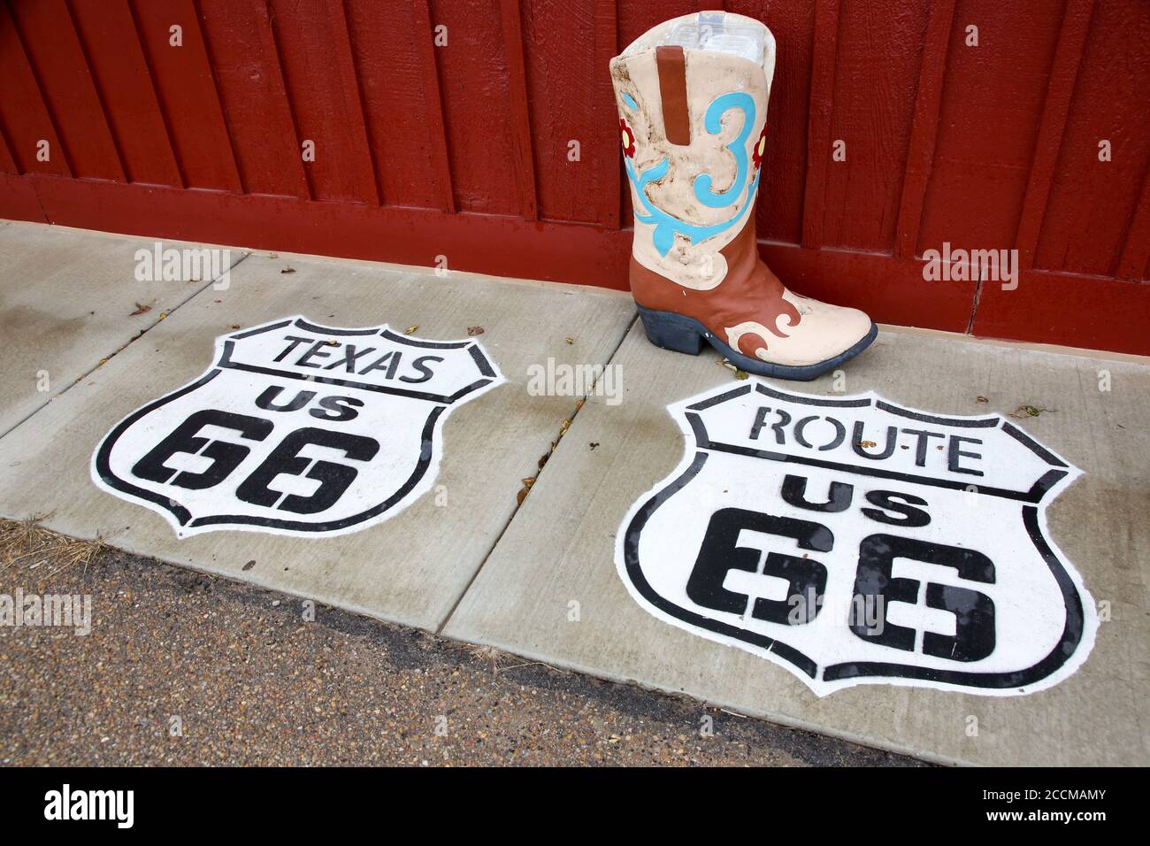 Along Historic route 66, Vega, Texas Stock Photo Alamy