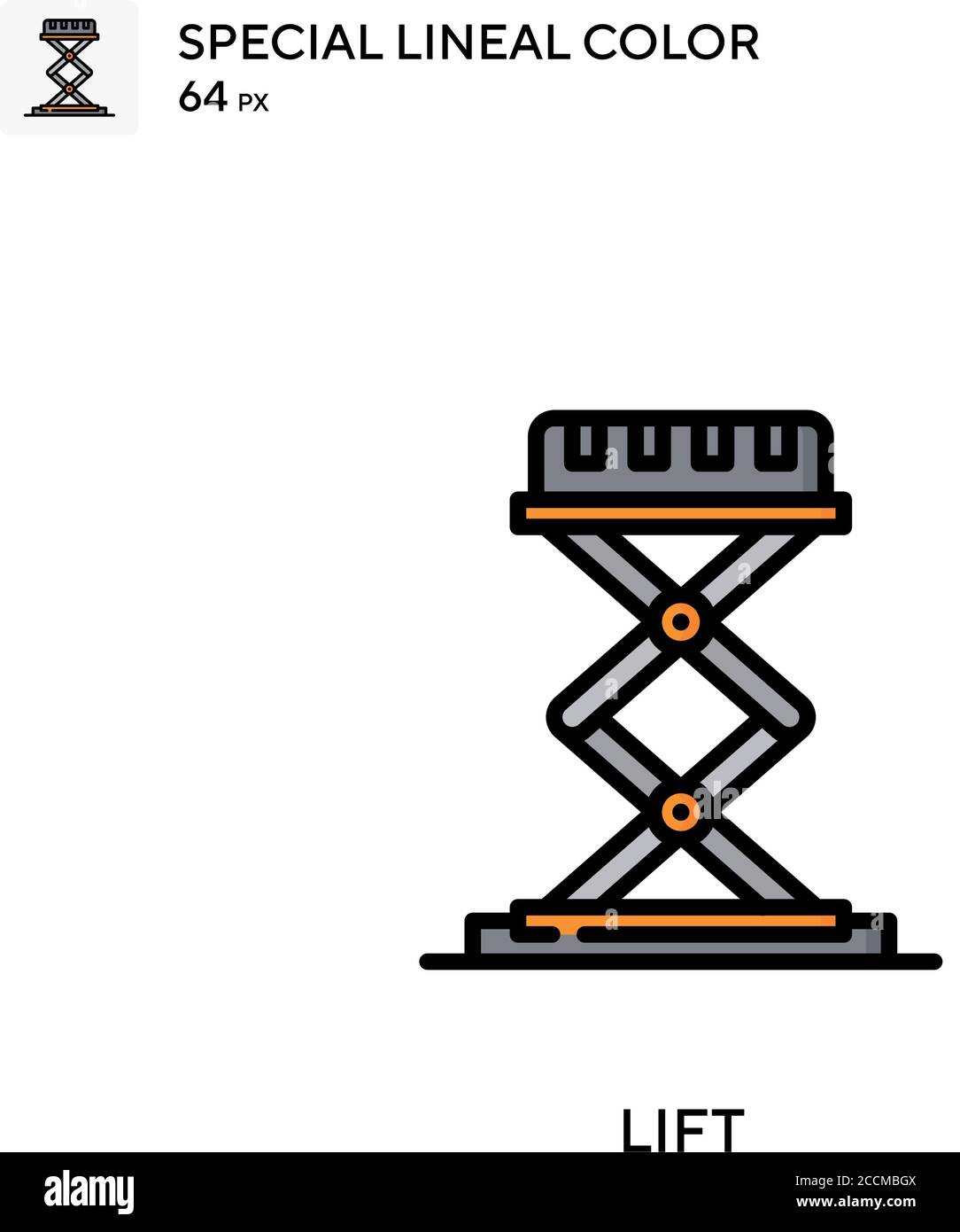 Lift Special lineal color icon. Illustration symbol design template for ...