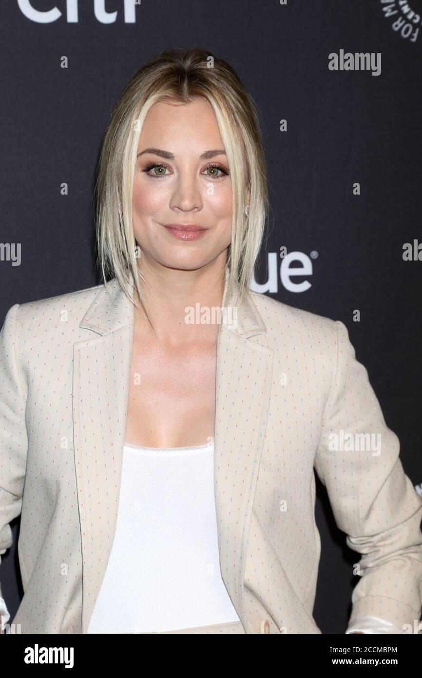 LOS ANGELES - MAR 21:  Kaley Cuoco at the 2018 PaleyFest Los Angeles - Big Bang Theory, Young Sheldon at Dolby Theater on March 21, 2018 in Los Angeles, CA Stock Photo