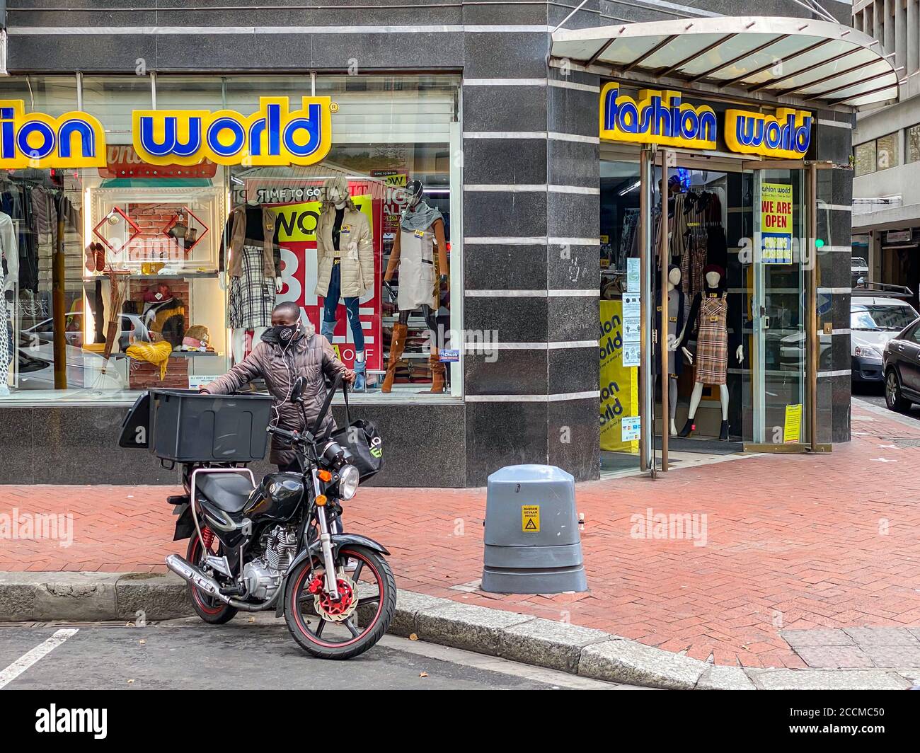 Ca south africa may 05 2020 an uber eats delivery driver getting