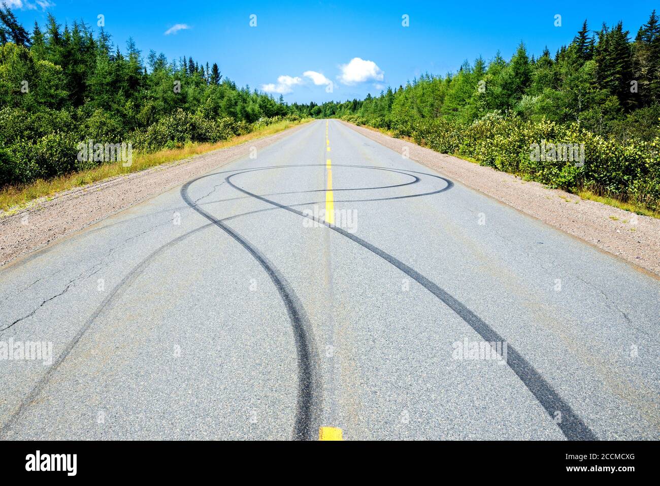 Skid mark road hi-res stock photography and images - Alamy