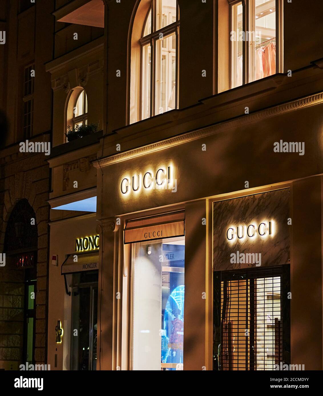 svært forkæle begrænse Berlin, Germany - August 16, 2020: View to the company sign of a luxury  accessories shop on Kurfürstendamm in downtown Berlin Stock Photo - Alamy
