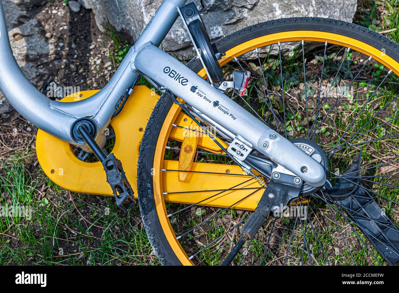 Rental bikes in Munich, Germany Stock Photo Alamy