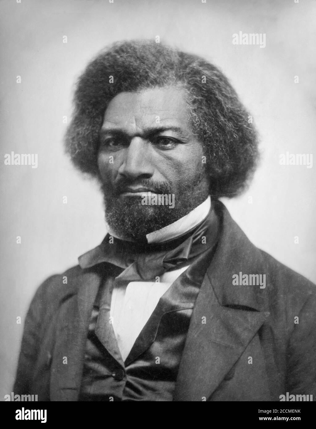 Frederick Douglass portrait, daguerrotype, 1856. Douglass (1818-1895), a former slave, was an American social reformer, abolitionist, orator, writer, and statesman Stock Photo