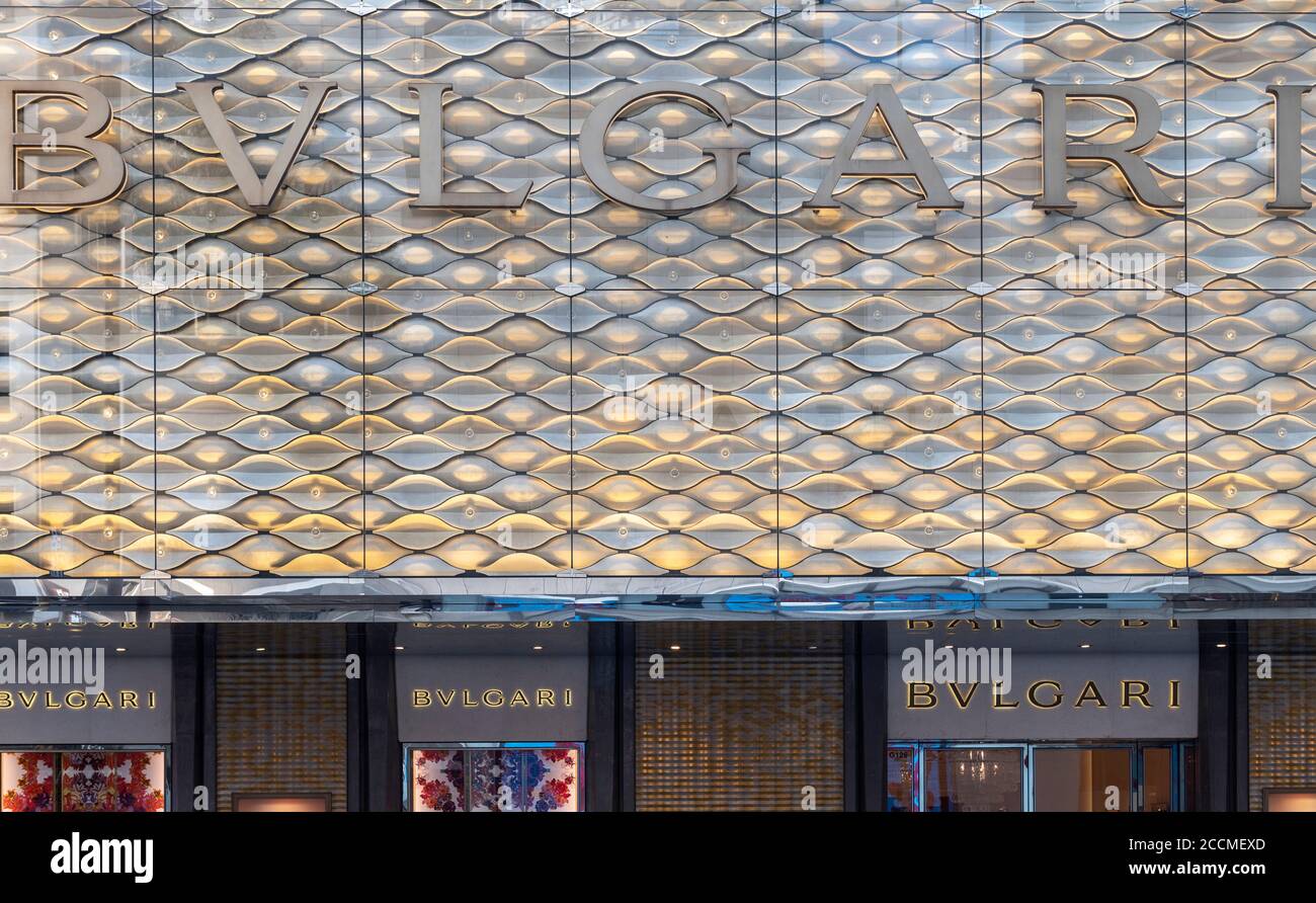 Italian luxury accessory brand store Bulgari seen in Hong Kong Stock