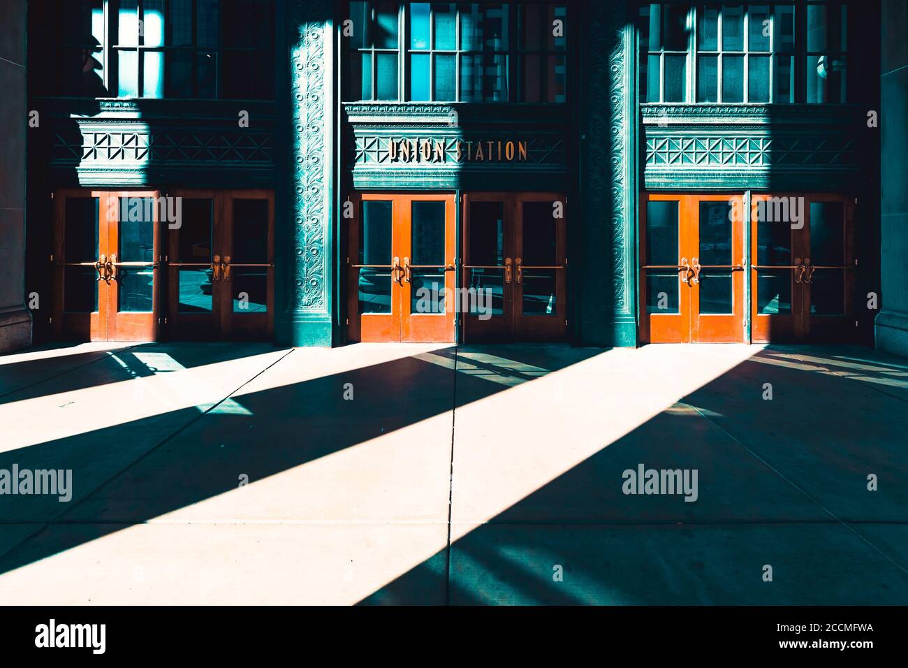 Chicago, USA: OCTOBER 13, 2018- Union Station entrance in Chicago, USA Stock Photo