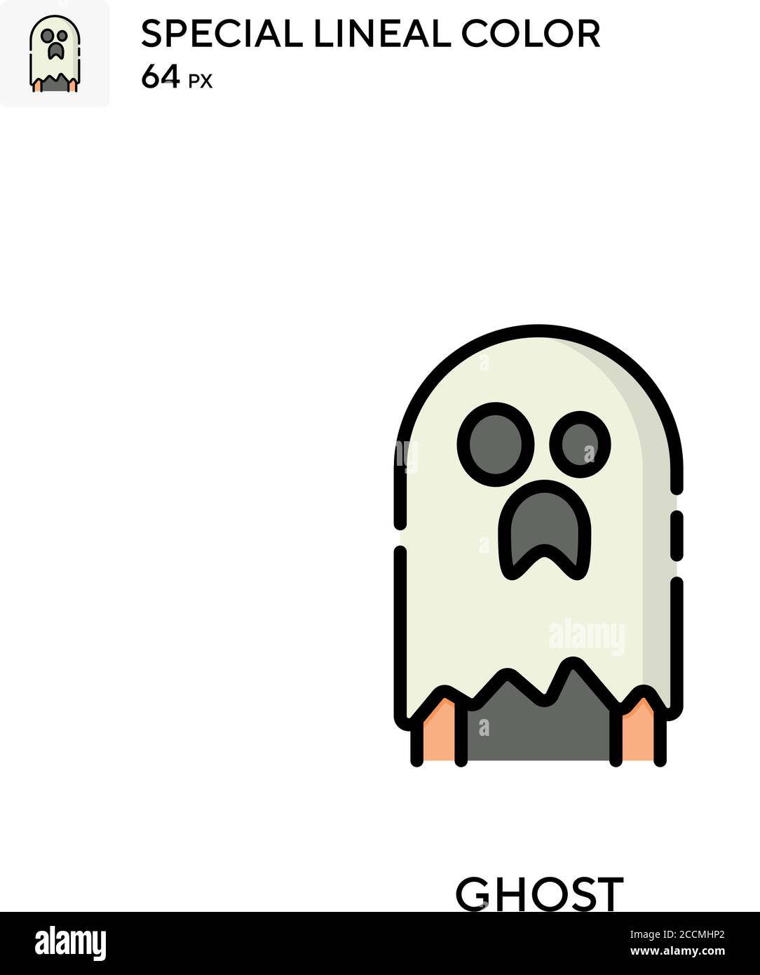 Ghost Special lineal color icon. Illustration symbol design template ...