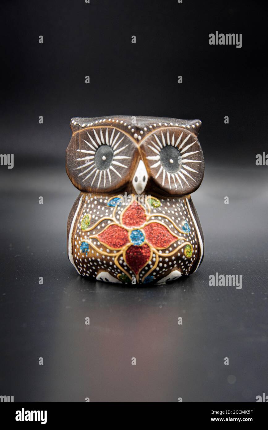 Ornament of an owl, still life Stock Photo