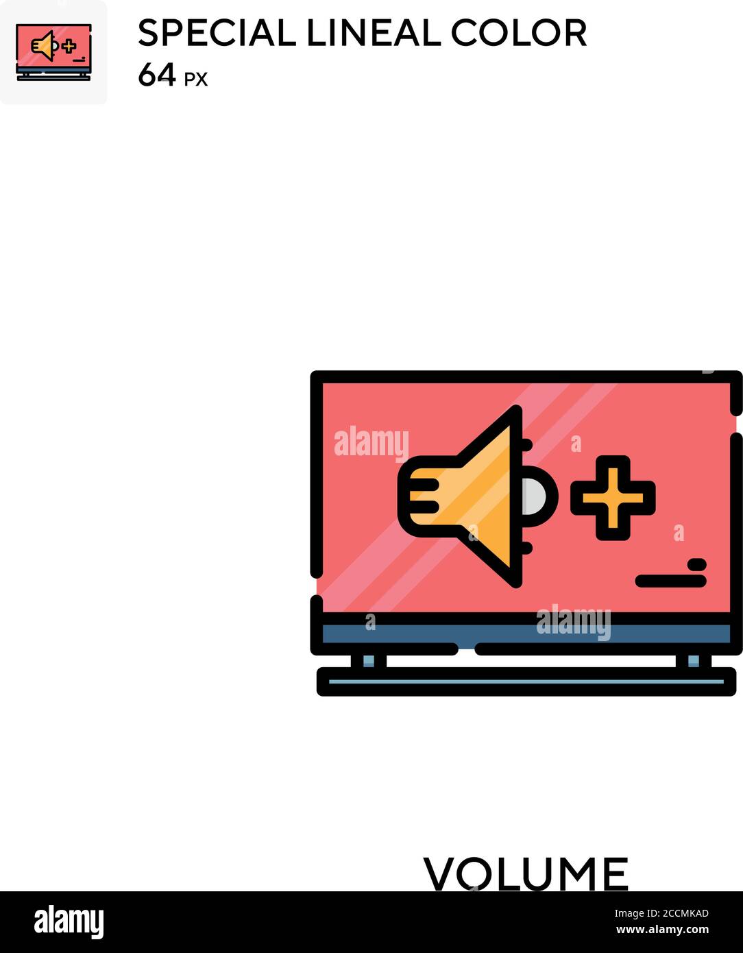 Volume Special lineal color icon. Illustration symbol design template ...
