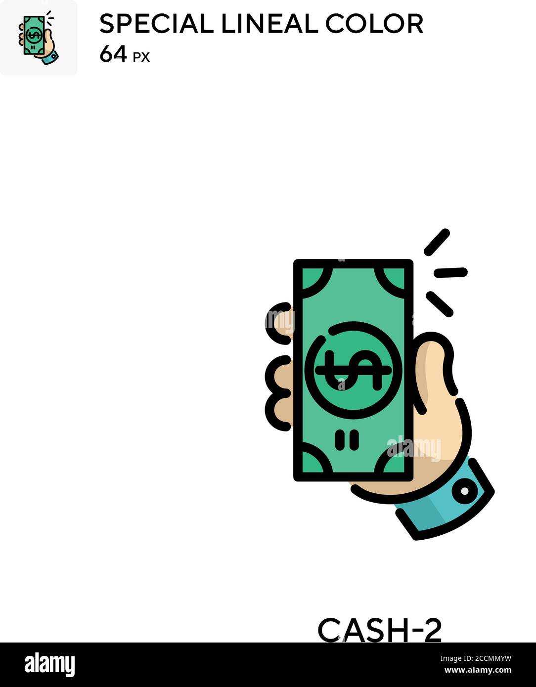 Cash-2 Special lineal color icon. Illustration symbol design template ...