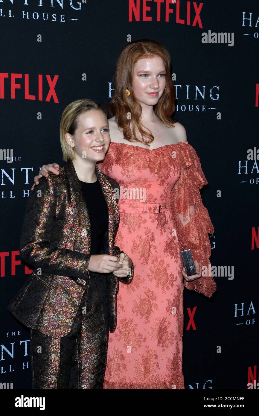 LOS ANGELES - OCT 8:  Lulu Wilson, Annalise Basso at the The Haunting Of Hill House Season 1 Premiere at the ArcLight Theater on October 8, 2018 in Los Angeles, CA Stock Photo