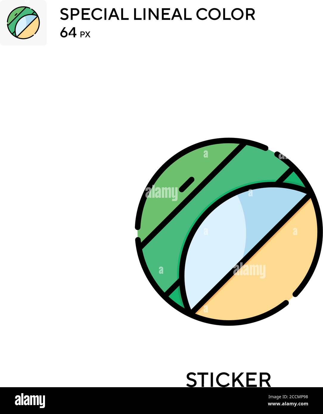 Sticker Special lineal color icon. Illustration symbol design template ...