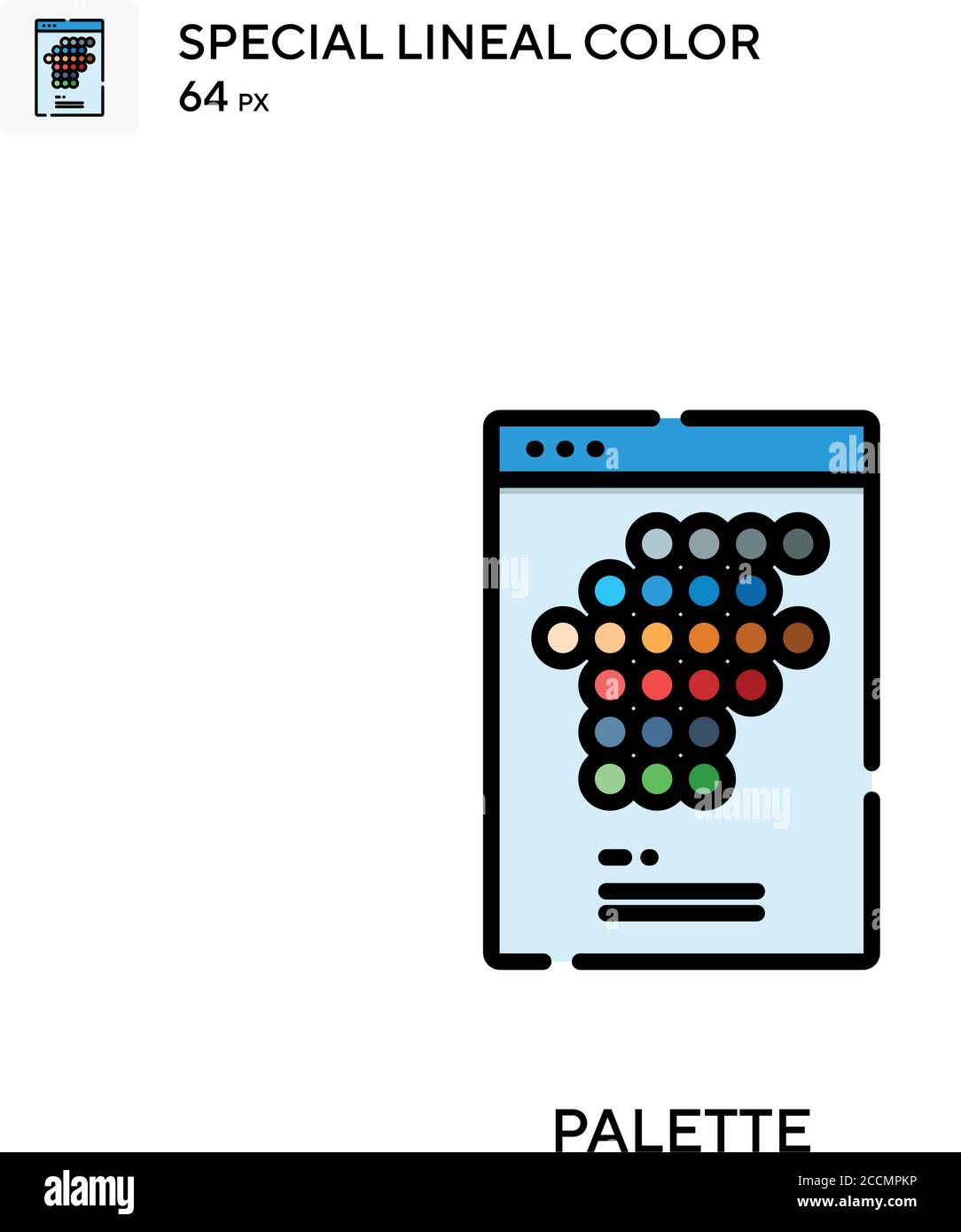 Palette Special lineal color icon. Illustration symbol design template ...