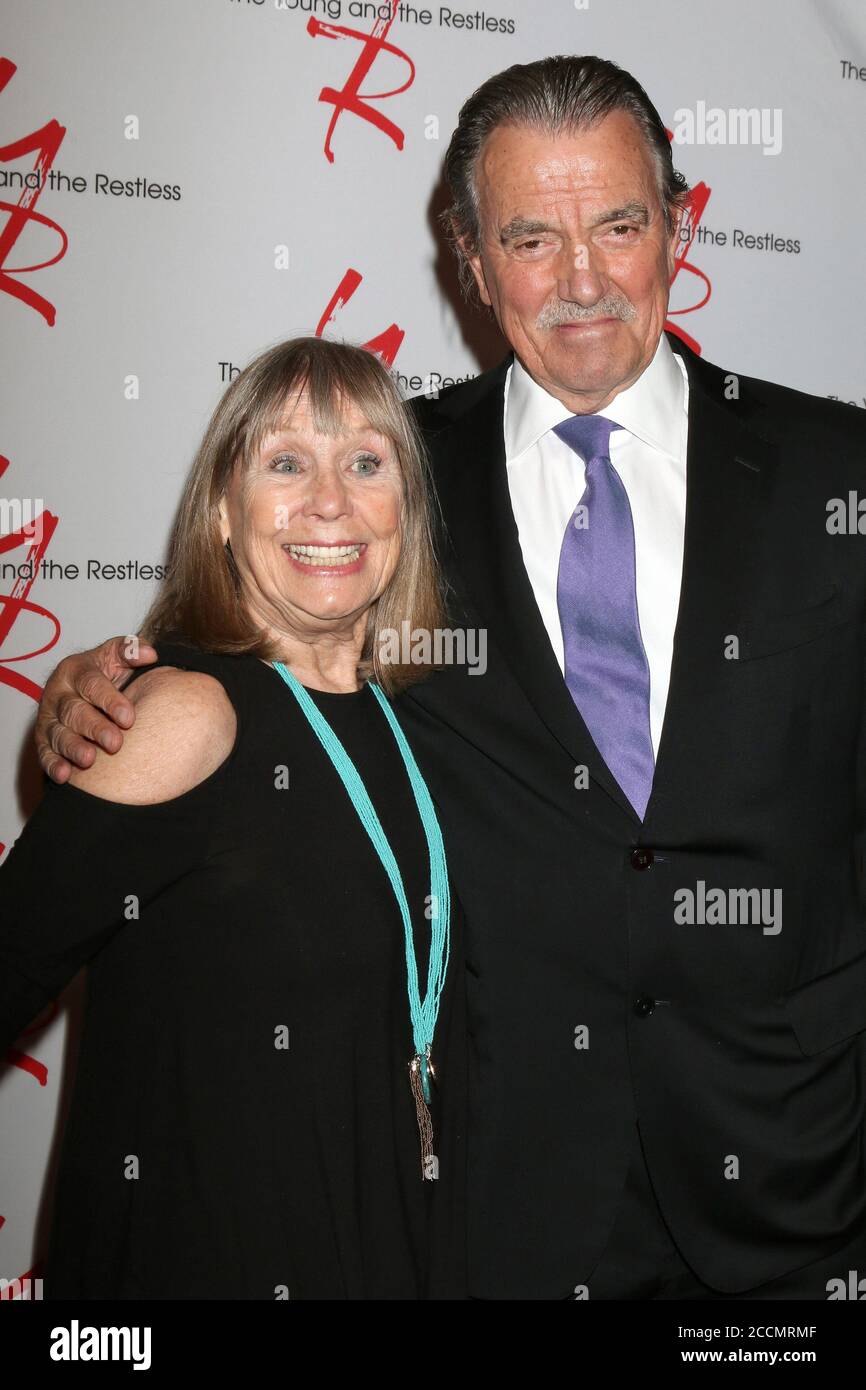 LOS ANGELES - MAR 26:  Marla Adams, Eric Braeden at the The Young and The Restless Celebrate 45th Anniversary at CBS Television City on March 26, 2018 in Los Angeles, CA Stock Photo