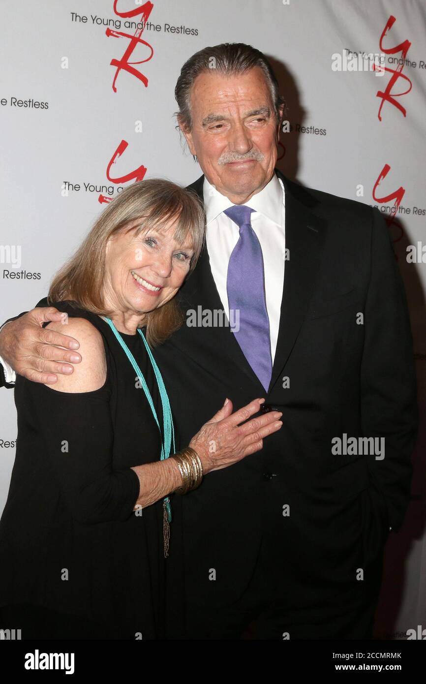 LOS ANGELES - MAR 26:  Marla Adams, Eric Braeden at the The Young and The Restless Celebrate 45th Anniversary at CBS Television City on March 26, 2018 in Los Angeles, CA Stock Photo
