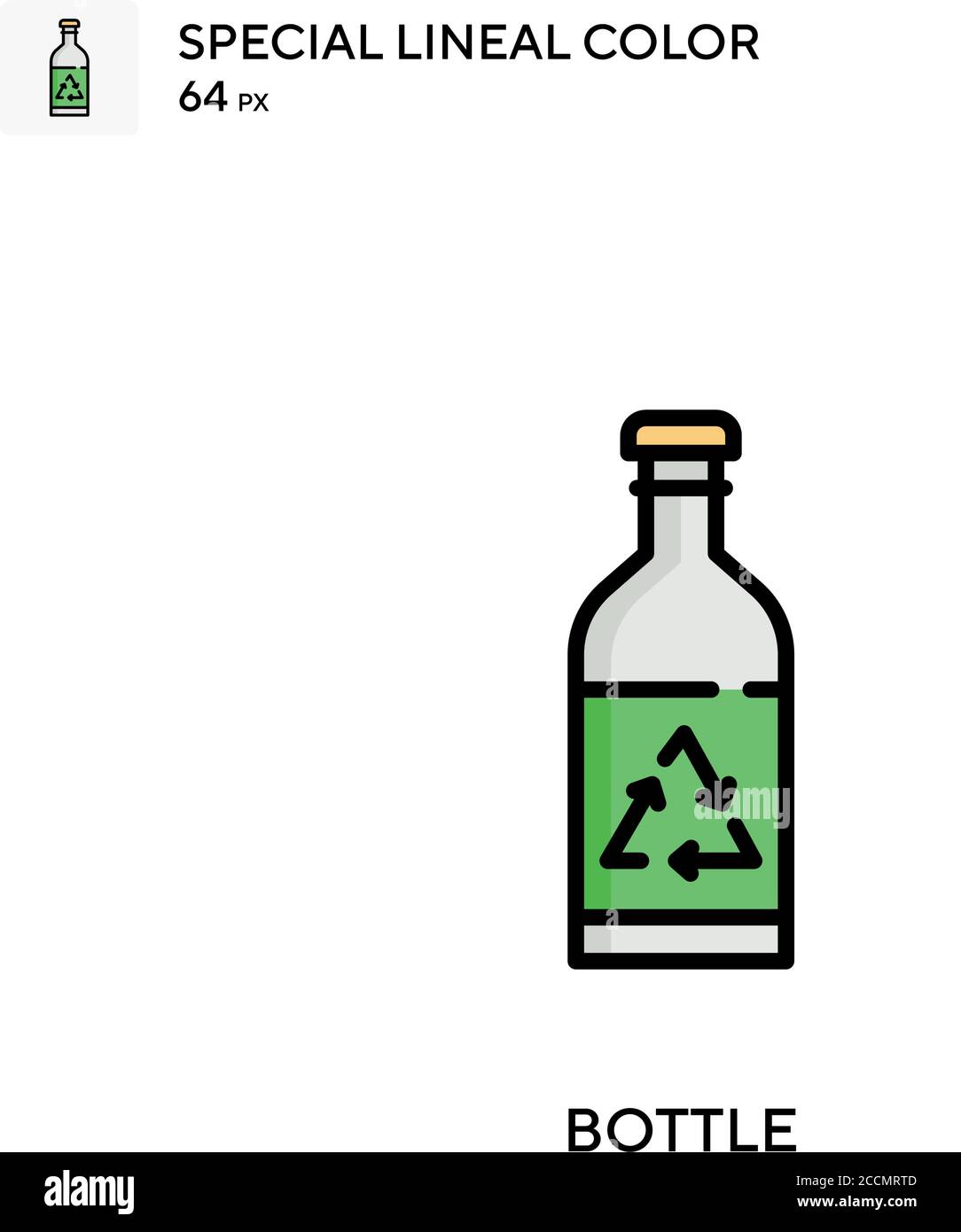Bottle Special lineal color icon. Illustration symbol design template ...