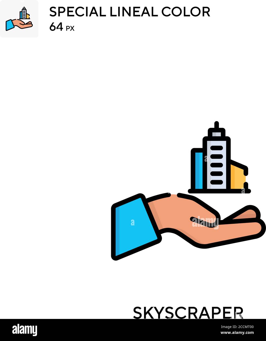 Skyscraper Special lineal color icon. Illustration symbol design ...