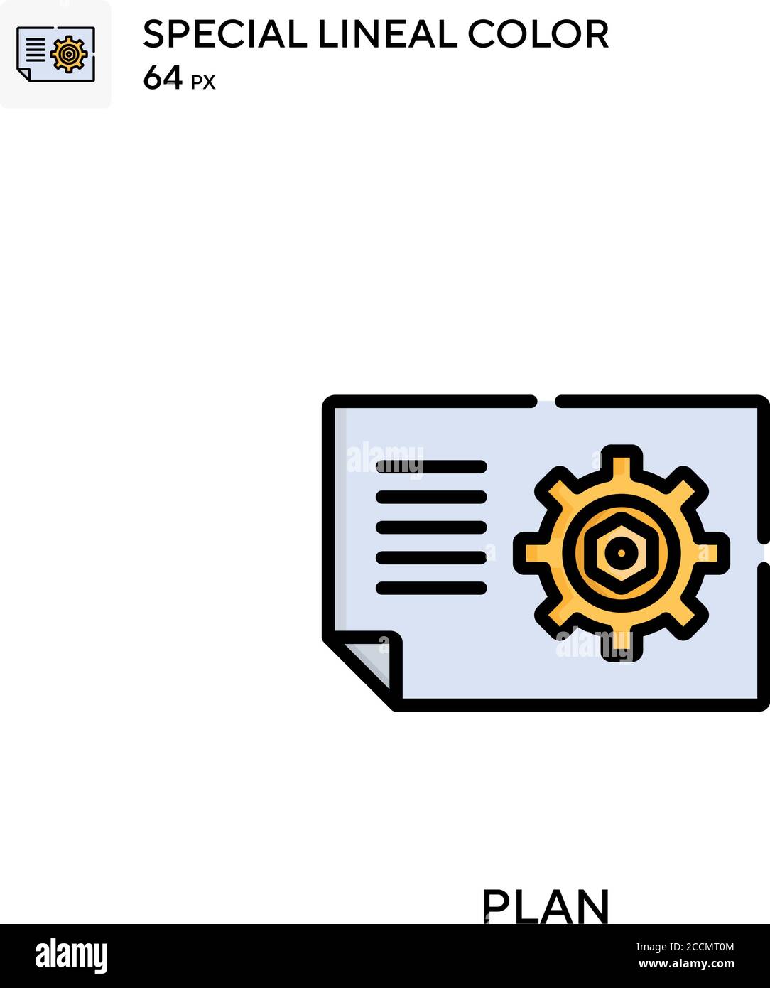 Plan Special lineal color icon. Illustration symbol design template for ...