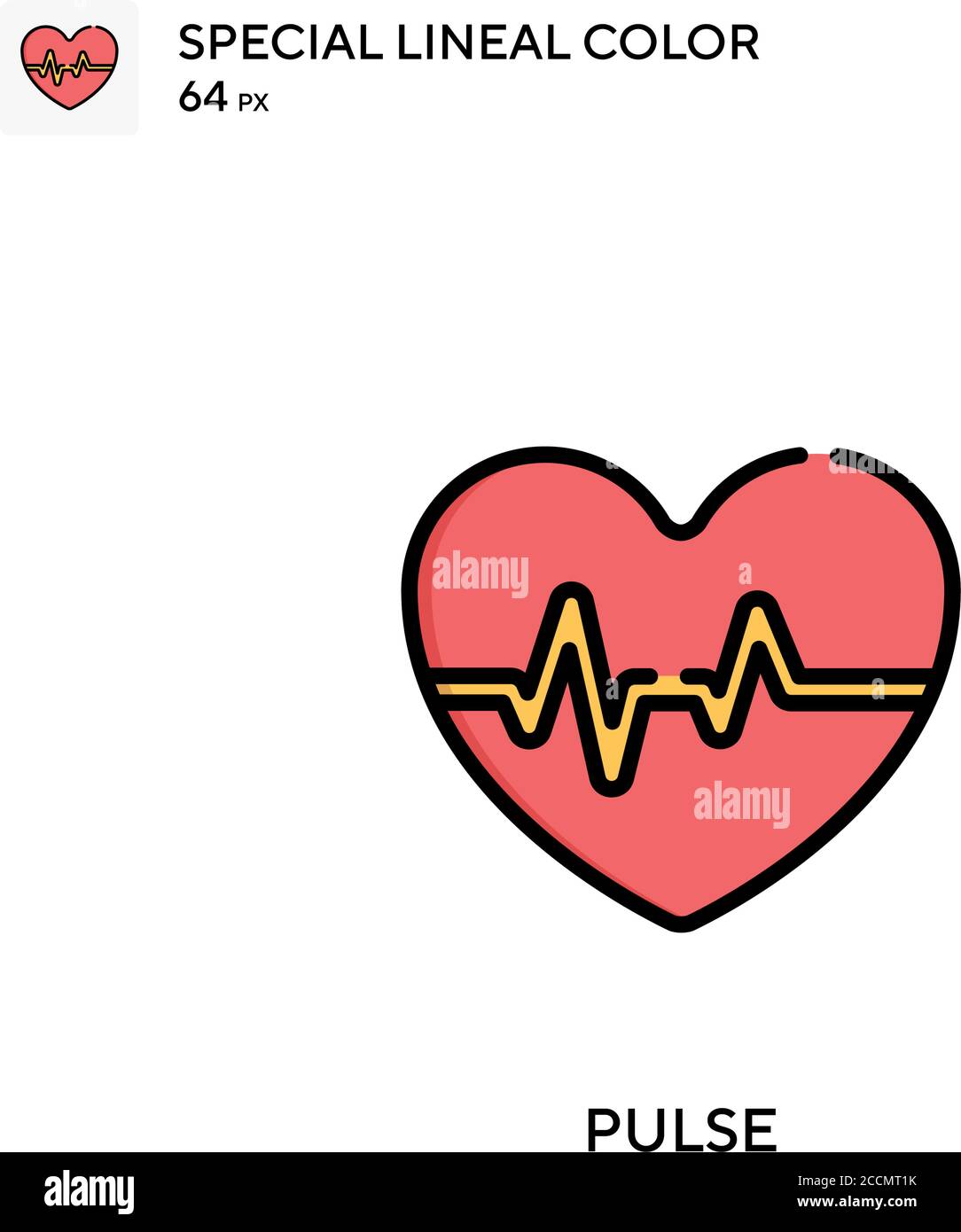 Pulse Special lineal color icon. Illustration symbol design template ...