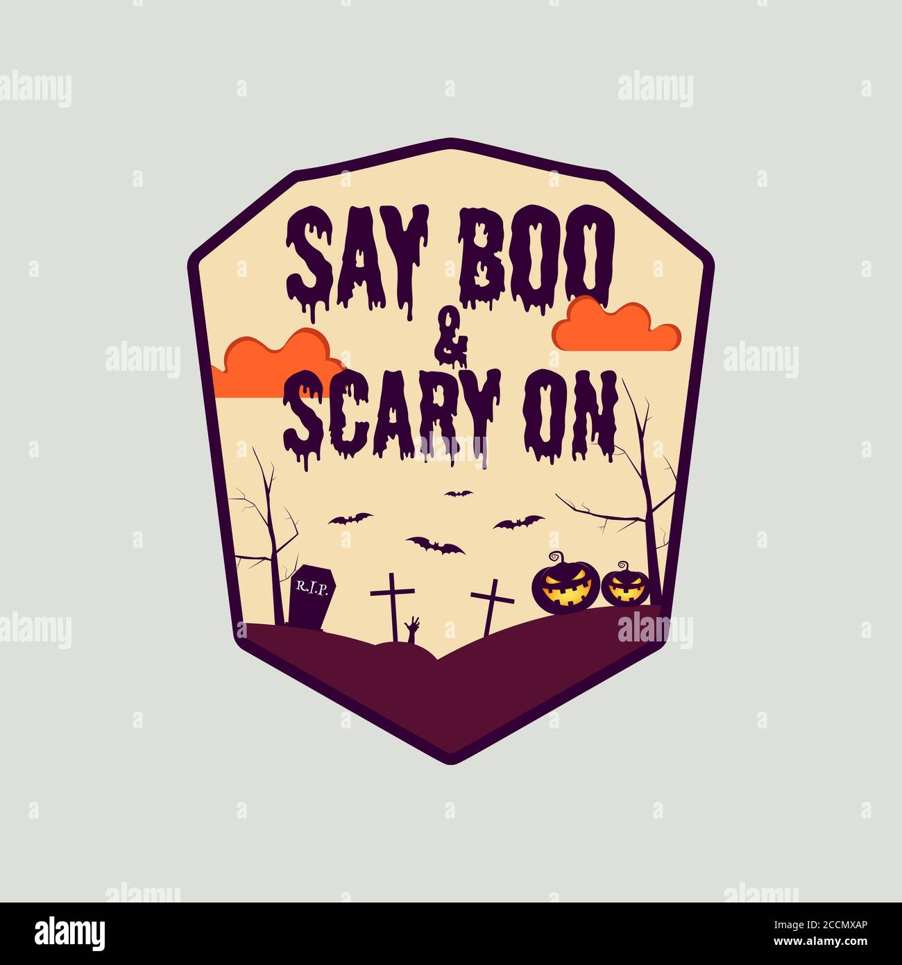 Say boo and scary on hi-res stock photography and images - Alamy