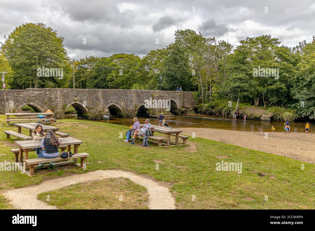 Views of Lostwithiel town in Cornwall UK Stock Photo Alamy