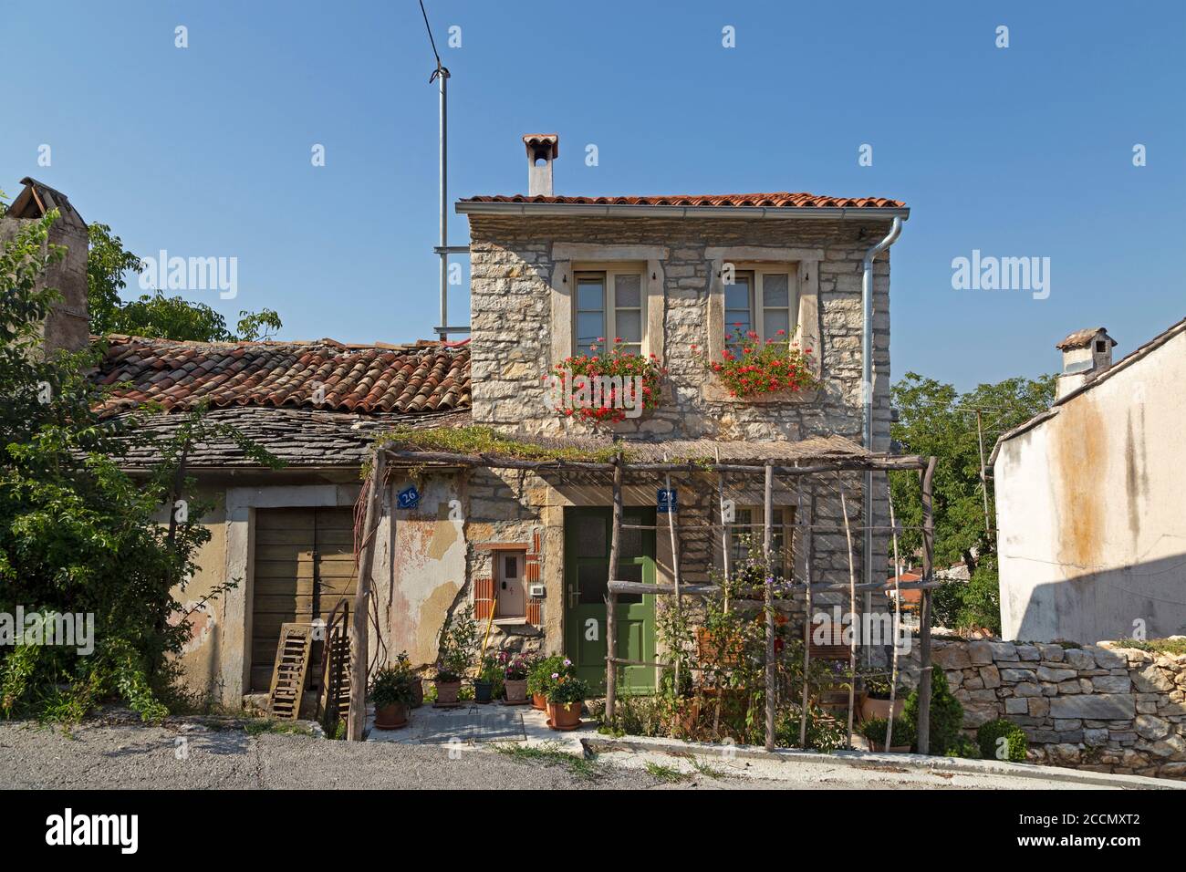 house, Pazin, Istria, Croatia Stock Photo