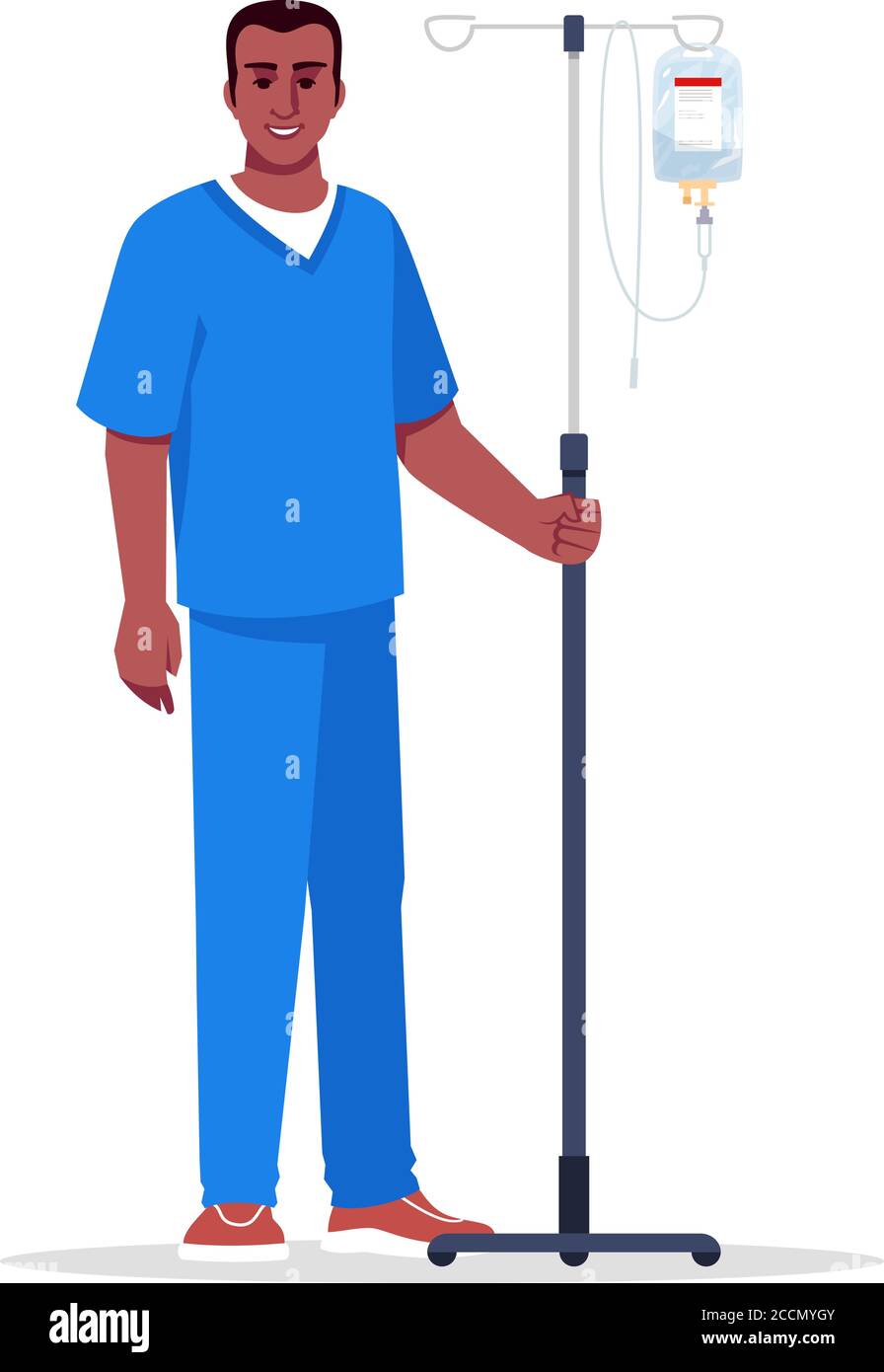 African american black male nurse Stock Vector Images - Alamy