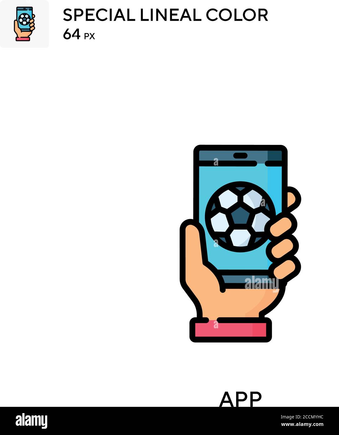 App Special lineal color icon. Illustration symbol design template for ...