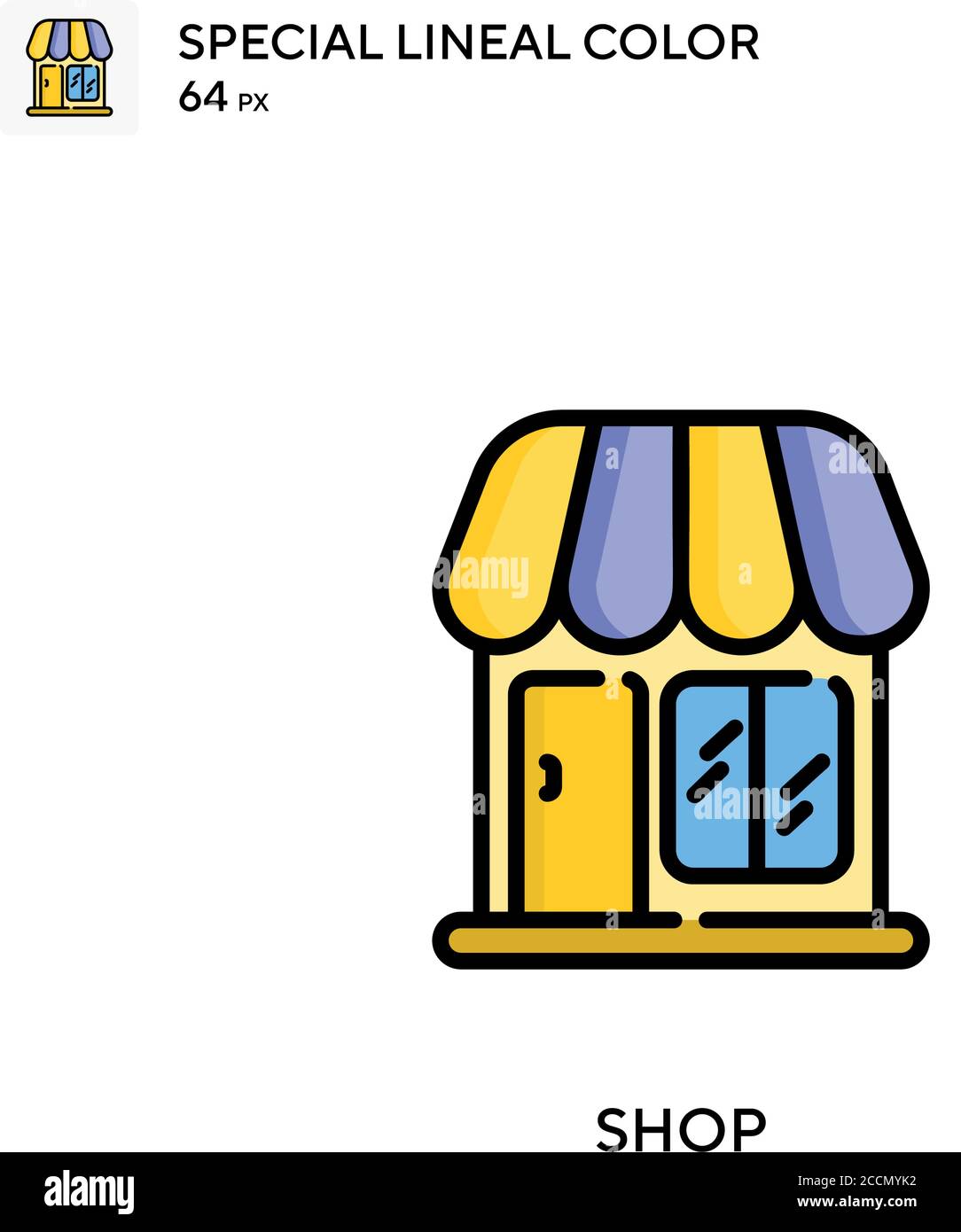Shop Special lineal color icon. Illustration symbol design template for ...