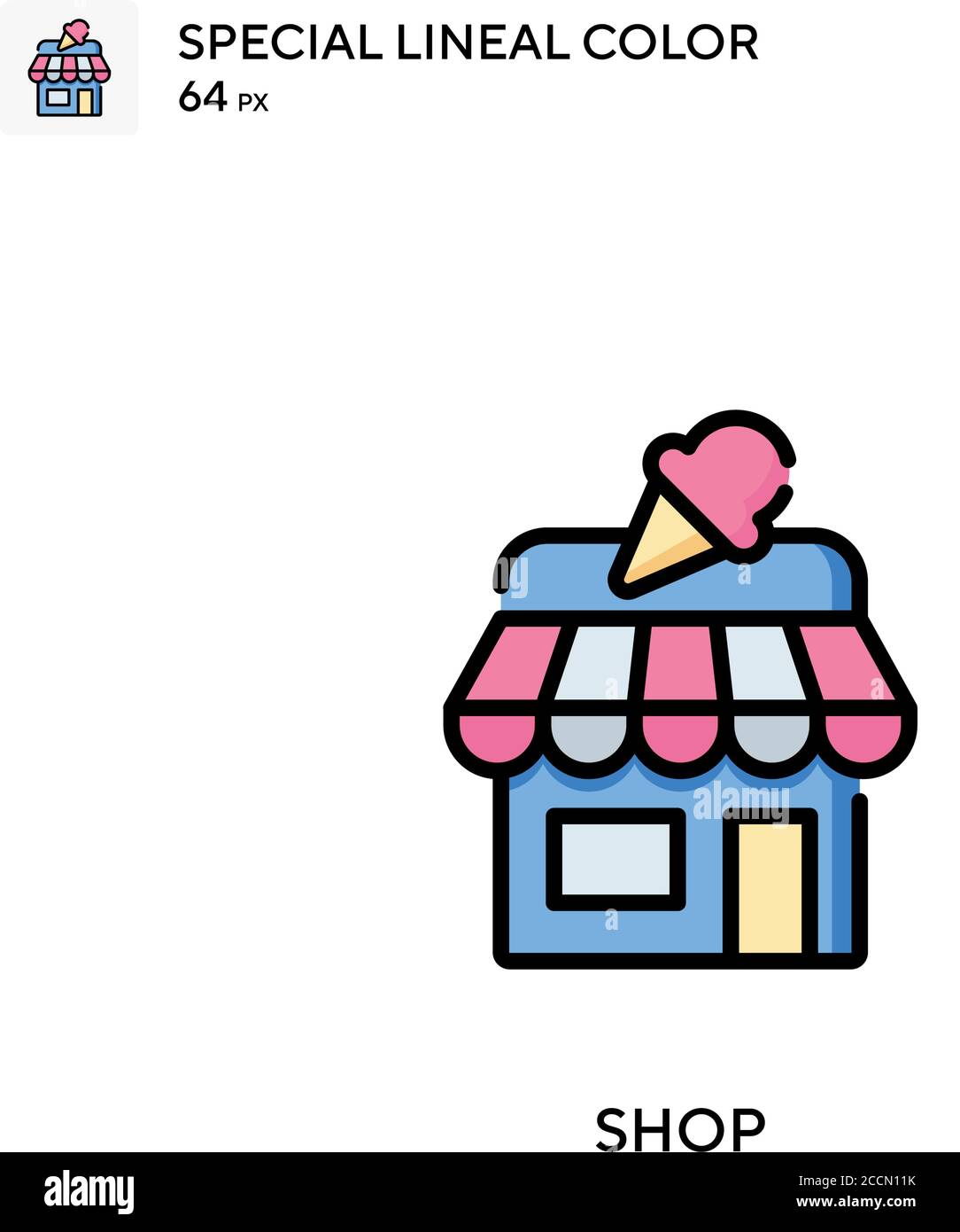 Shop Special lineal color icon. Illustration symbol design template for ...