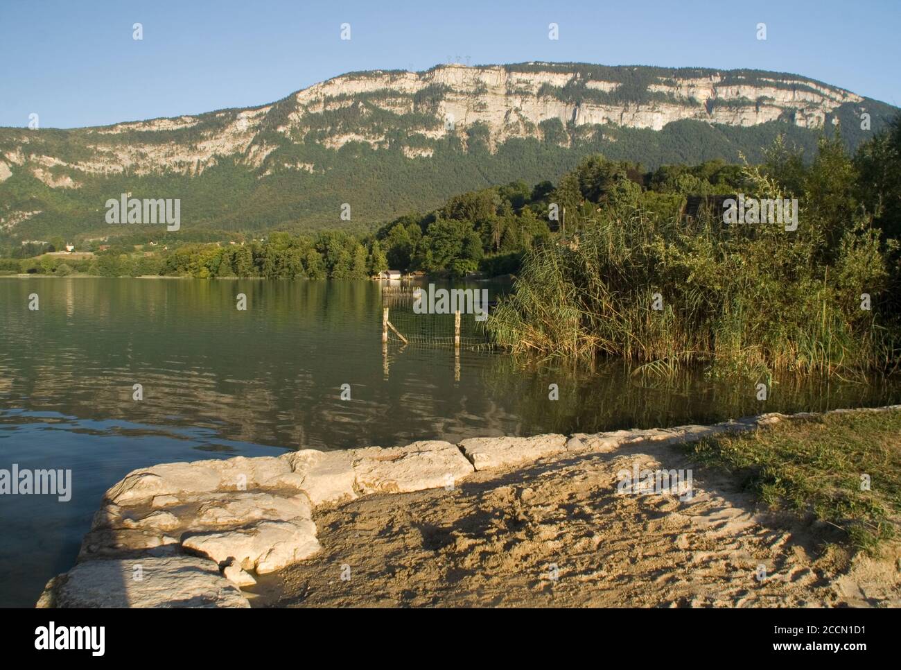 Lac d'Aiguebelette Stock Photo