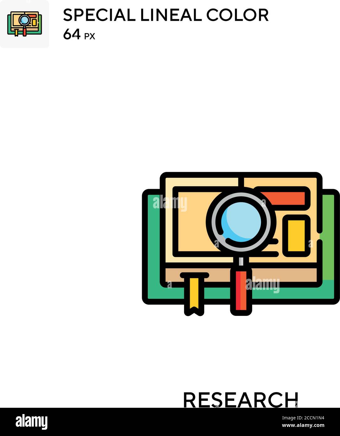 Research Special lineal color icon. Illustration symbol design template ...