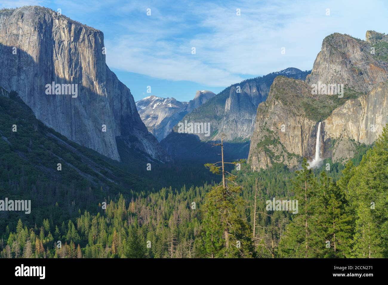 tunnel view in yosemite nationalpark, california in the usa Stock Photo