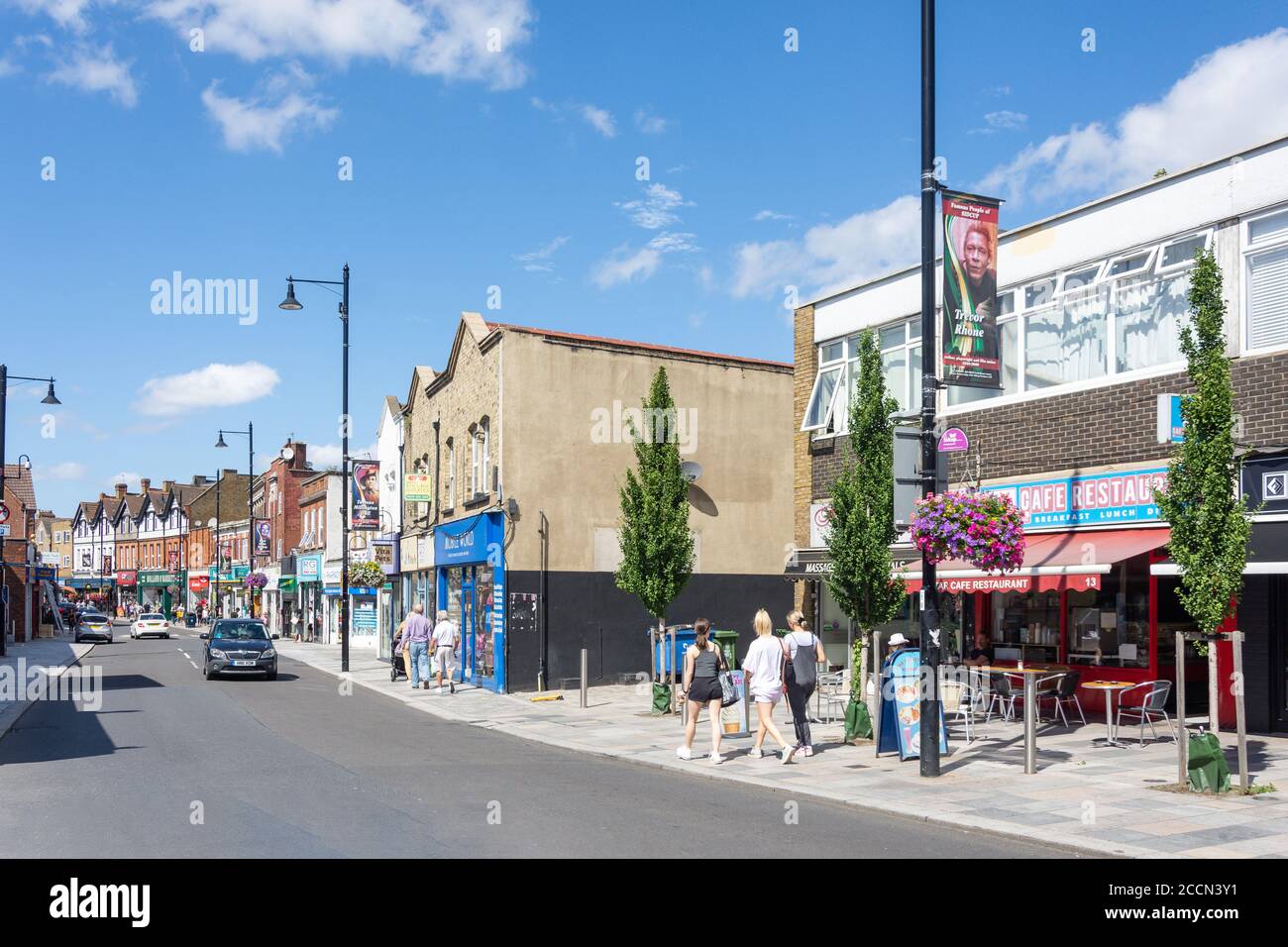 Shops shopping traffic high street sidcup london borough of bexl hires