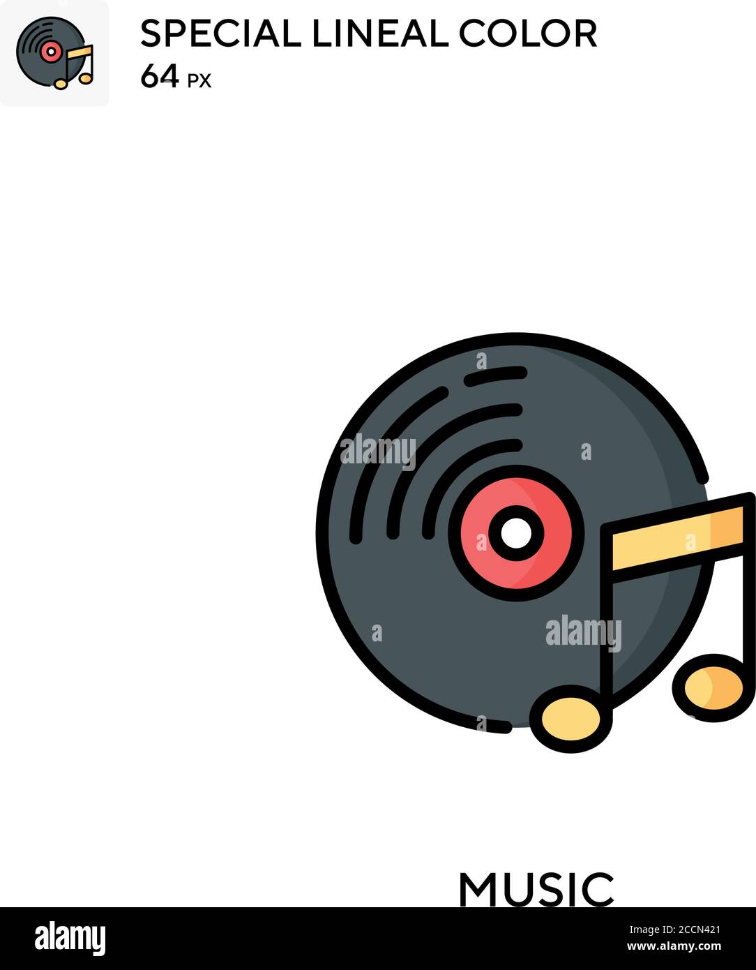 Music Special lineal color icon. Illustration symbol design template ...