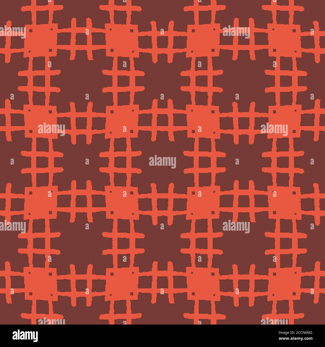 red plaid seamless geometric vector pattern Stock Vector