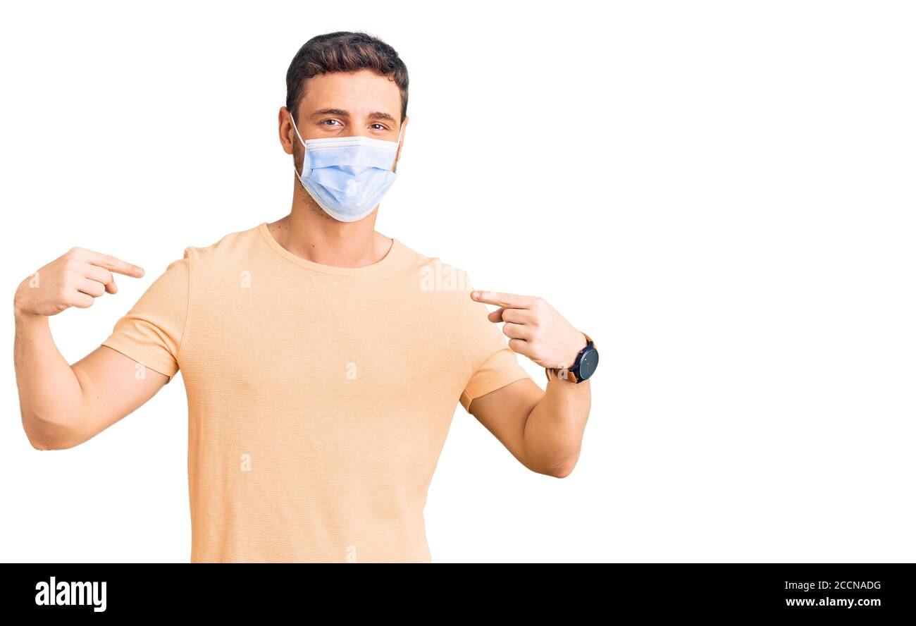 Blond young man mask Cut Out Stock Images & Pictures - Alamy