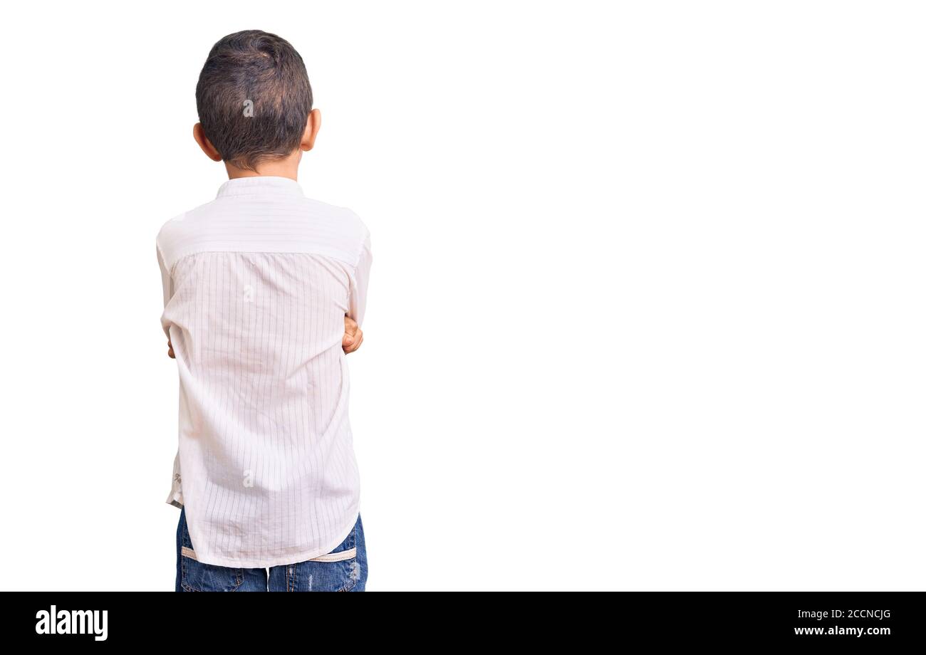Kid standing backwards Cut Out Stock Images & Pictures Alamy