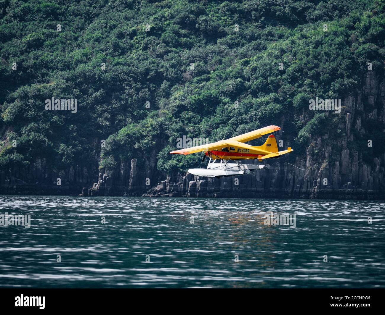 Seaplane, Geographic Harbor, Katmai National Park, Alaska. Stock Photo