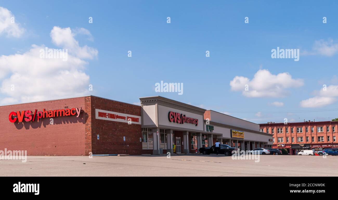 The CVS Pharmacy in the Swissvale Shopping Center on a sunny summer day ...
