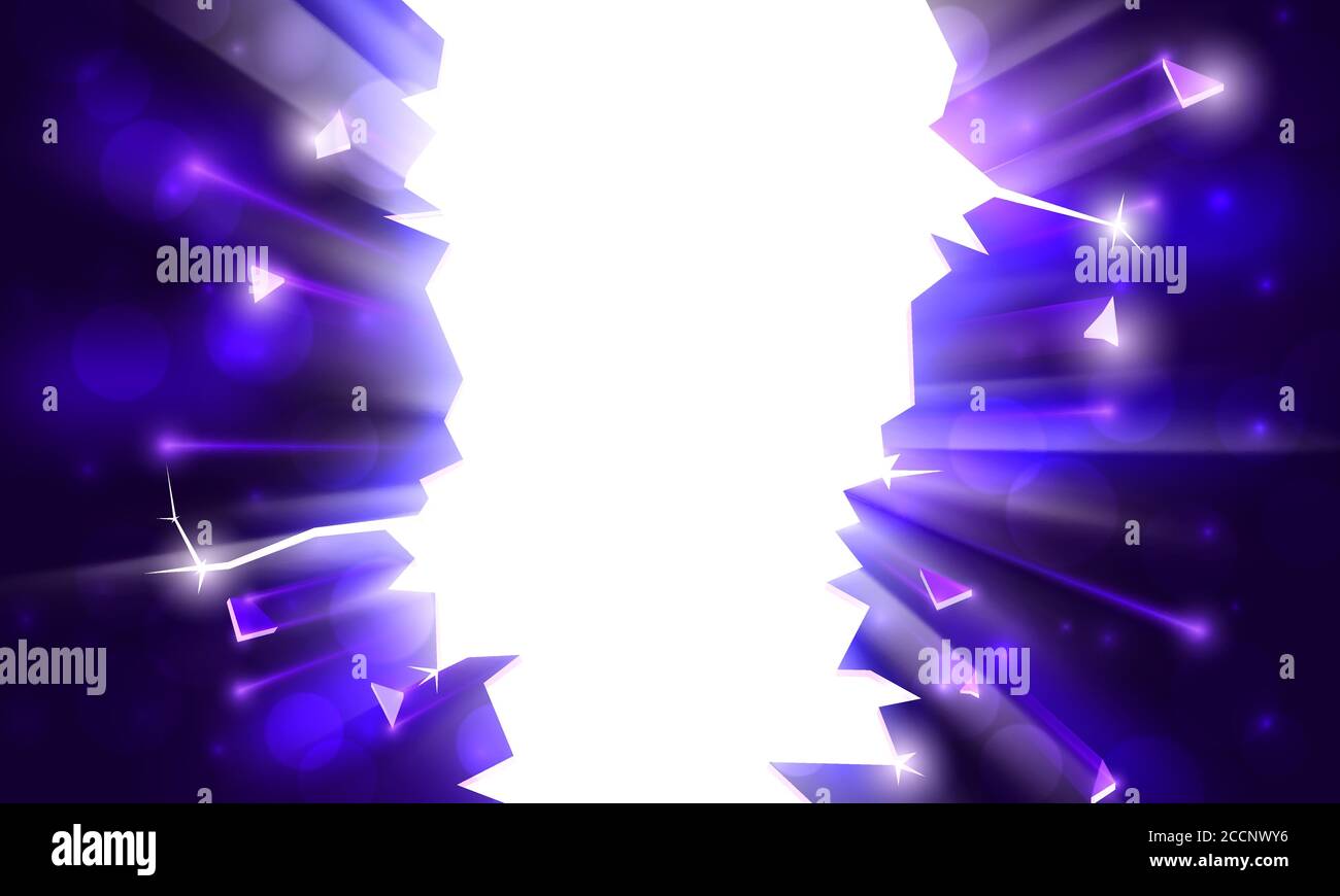 Background for an explosive party, bright frame with sparks. Rays of ...