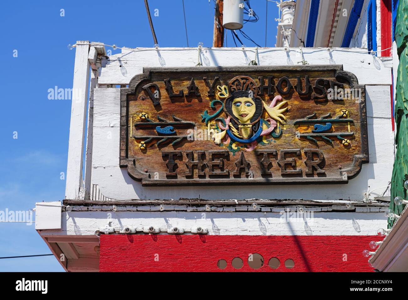 JACKSON HOLE, WY 1 AUG 2020 View of the Jackson Hole Playhouse, a