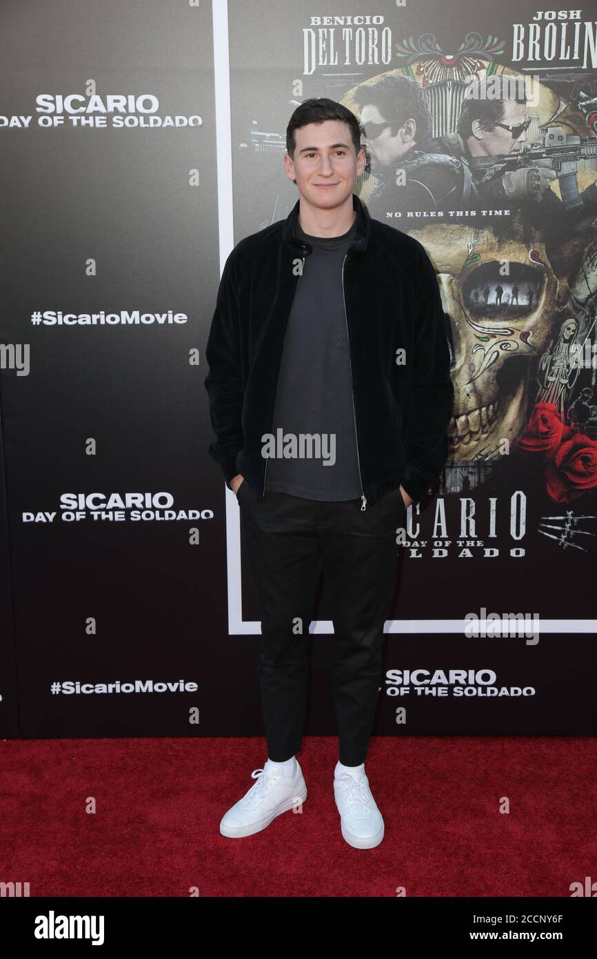 LOS ANGELES - JUN 26:  Sam Lerner at the Sicario: Day Of The Soldado Premiere at the Village Theater on June 26, 2018 in Westwood, CA Stock Photo