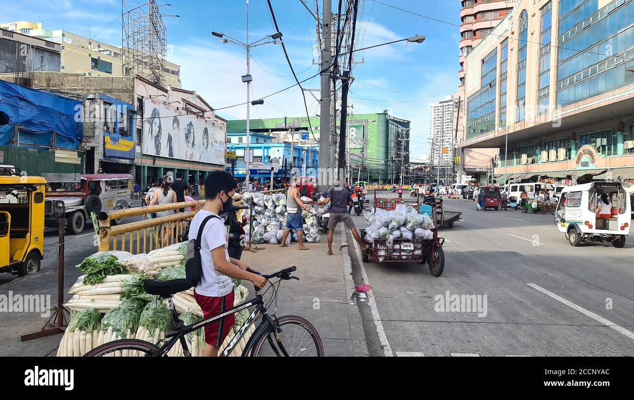 Manila, Philippines. 23rd Aug, 2020. New market stalls in Divisoria were inaugurated during the pandemic. (Photo by Sherbien Dacalanio/Pacific Press) Credit: Pacific Press Media Production Corp./Alamy Live News Stock Photo