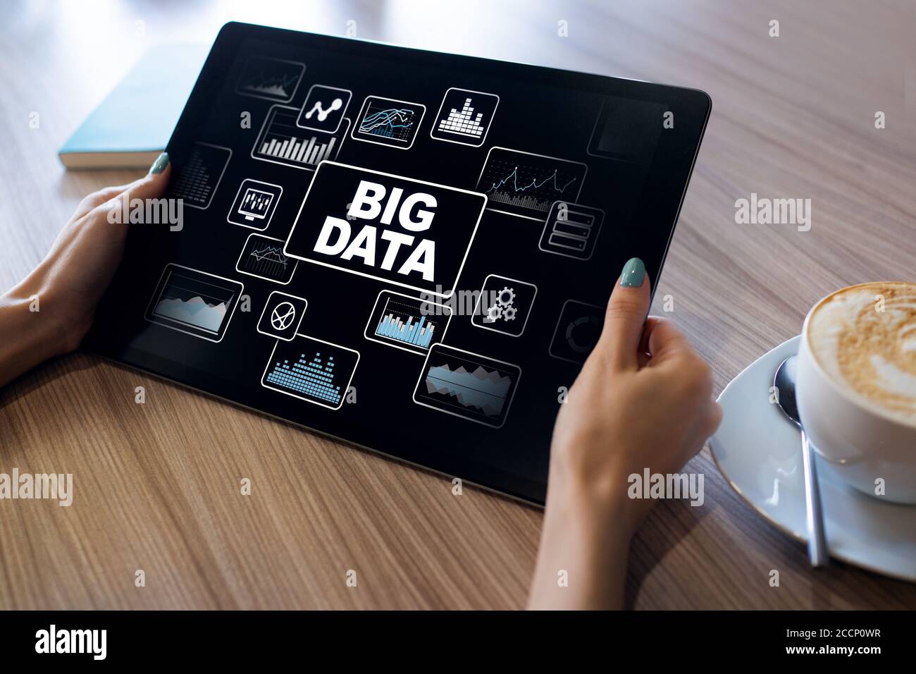 BIG DATA standard methods and tools complex to manipulate or interrogate. Internet and technology concept Stock Photo